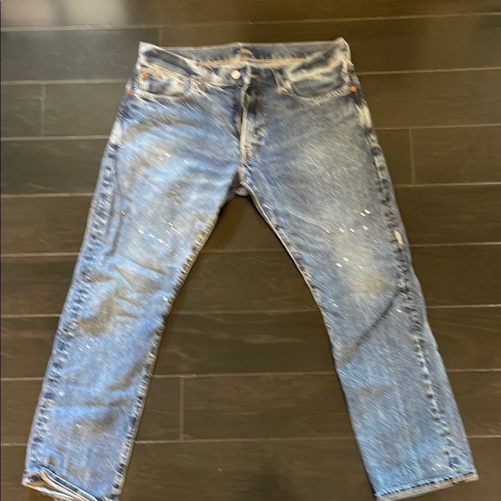 Polo Ralph Lauren Distressed Blue Jeans